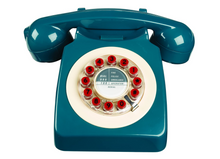 Load image into Gallery viewer, Retro 746 Telephone in Petrol Blue