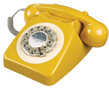 Load image into Gallery viewer, Retro 746 Telephone in English Mustard
