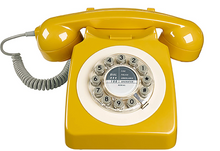 Load image into Gallery viewer, Retro 746 Telephone in English Mustard
